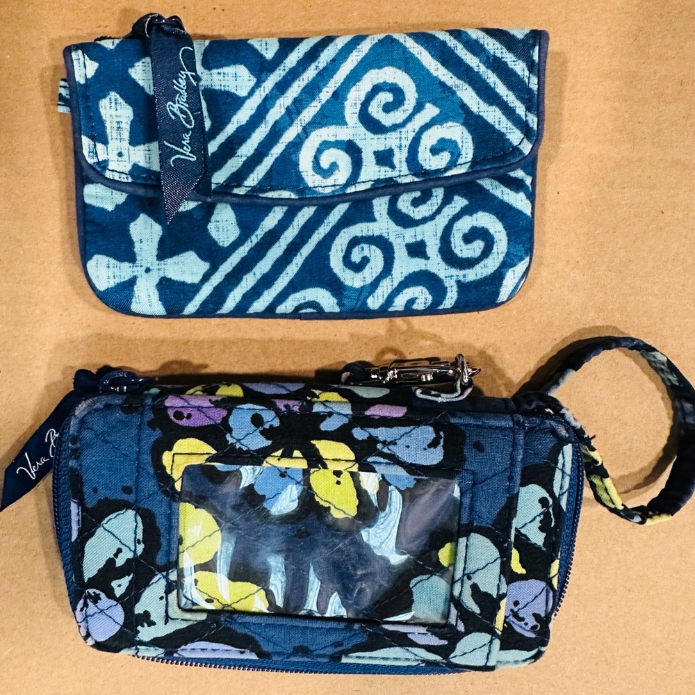 Vera Bradley Blue and Yellow Floral Clutches - Picture 2 of 4